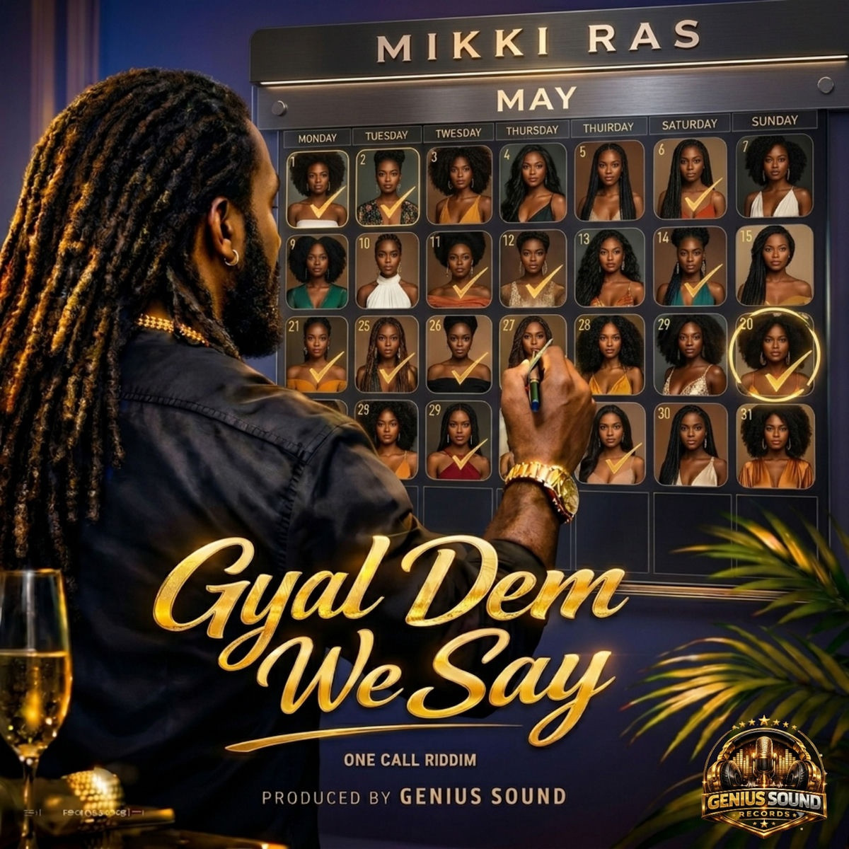 Mikki Ras, Genius Sound - Gyal Dem We Say (One Call Riddim)
