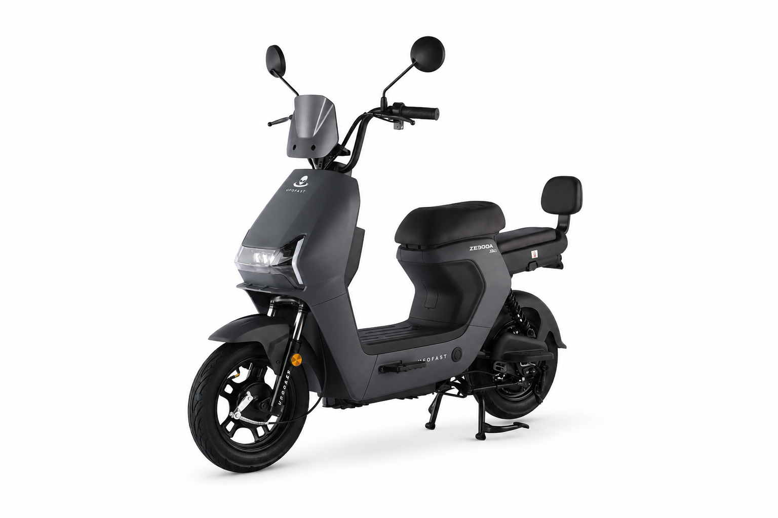 Side view of the V-Raptor model, an aggressive-looking electric sports bike.