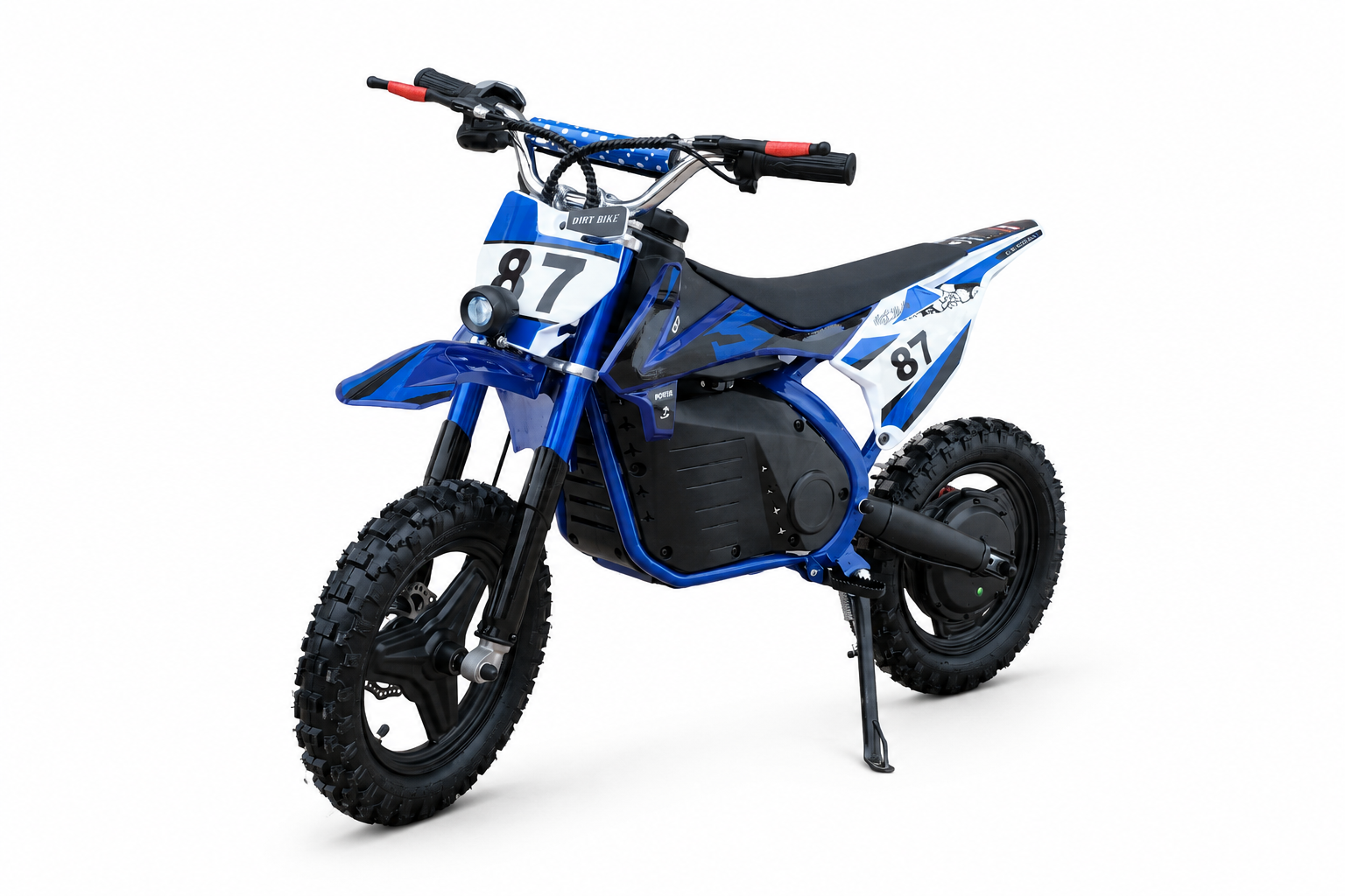 Side view of the V-Raptor model, an aggressive-looking electric sports bike.