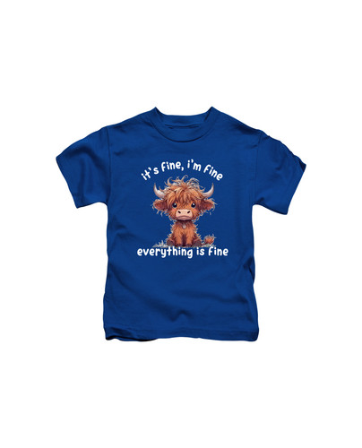c851 highland cow im fine+Royal blue.jpg