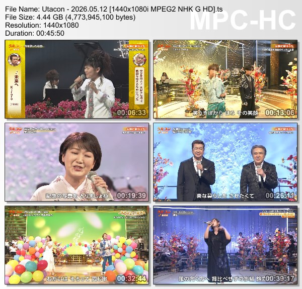 [TV-Variety] うたコン – 2026.05.12