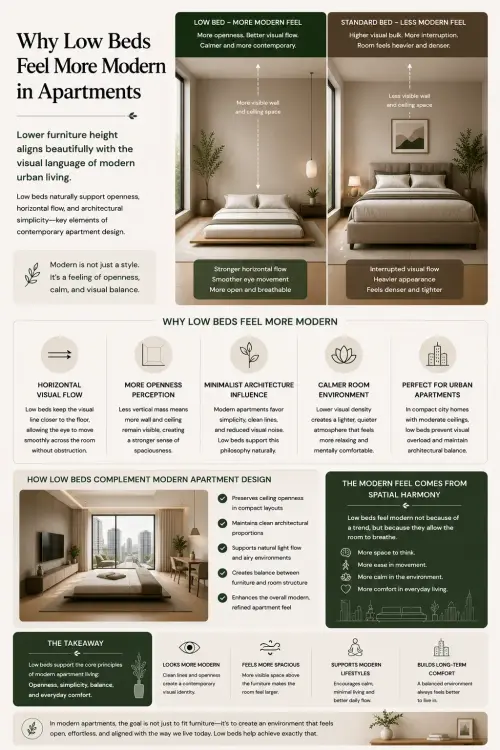why low beds feel more modern in apartments optimized.webp