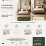 low height beds and ceiling openness optimized