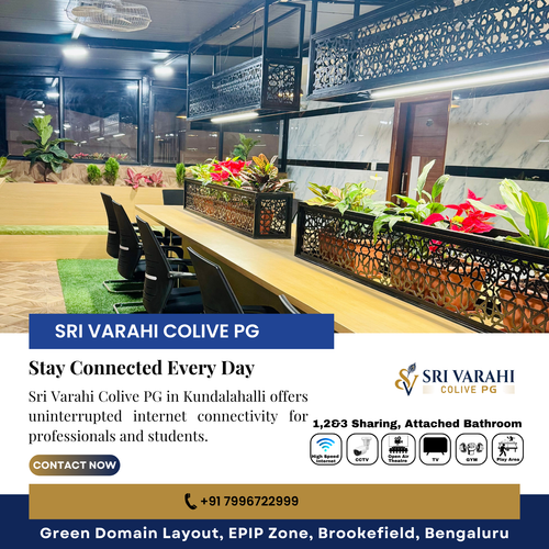 Reliable internet connectivity plays a major role in comfortable coliving spaces.