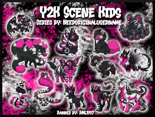 y2k scene kids big banner