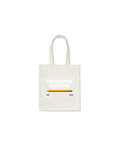c793 print and delete pencil+Plain Tote Bag.jpg