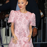 ariana grande channels glinda glamour in floral minidress for wicked promo 8