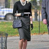 Ashley Greene at Pan Am Set in New York