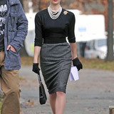 Ashley Greene at Pan Am Set in New York