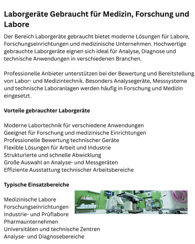 Laborgeräte Gebraucht für Medizin, Forschung und Labore.png