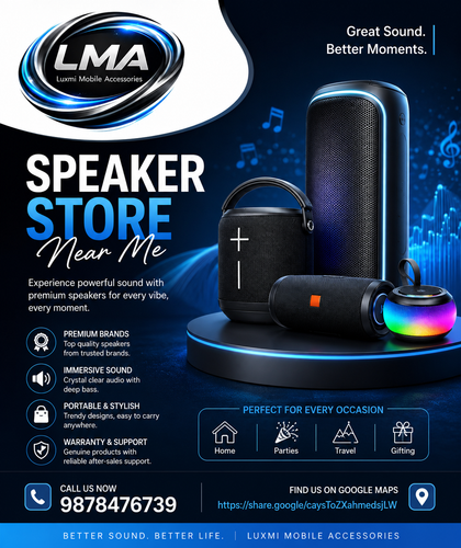 Top Speaker Store Near Me at Luxmi Mobile Accessories.png
