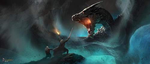 dragon vs warrior artwork jq.jpg