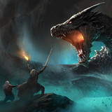 dragon vs warrior artwork jq