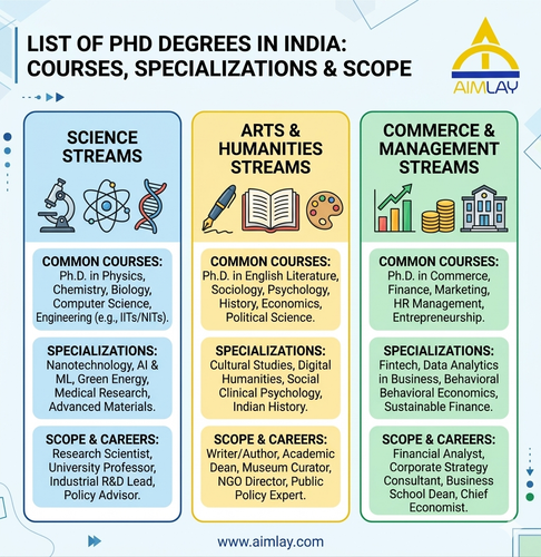 List of PhD Degrees in India Courses, Specializations & Scope.png