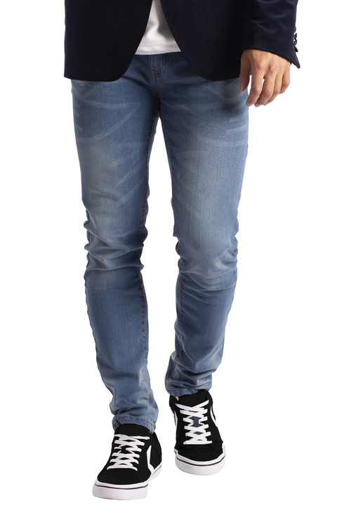 Mens Stretch Denim Jeans Slim Fit Pants.jpg