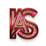 logo inteligencia sevilla IS ia IAS v1 white red M circular