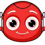 thIA vector IS inteligencia sevila face red to icon and favicon cuadrado alpha