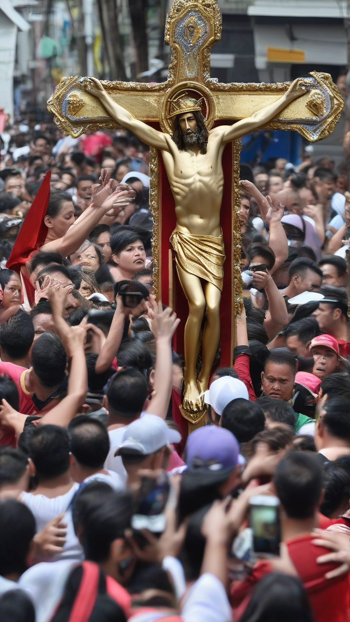 LOOK Devotees jostle to touch Jesus Nazareno in Good Friday procession
