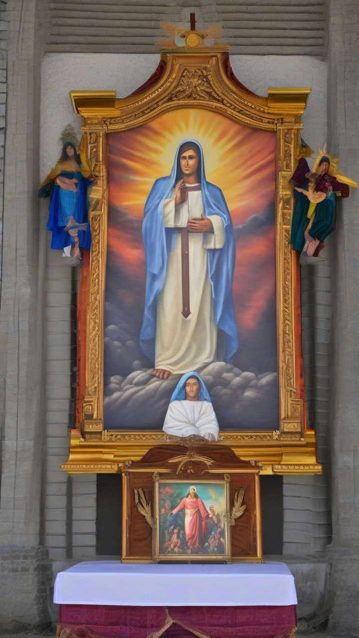 Good Friday in Zambales Life-sized religious images fill the streets