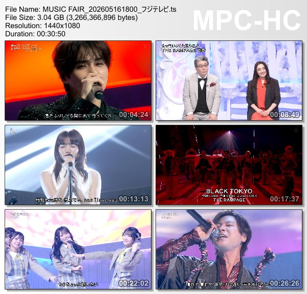 [TV-Variety] MUSIC FAIR – 2026.05.16