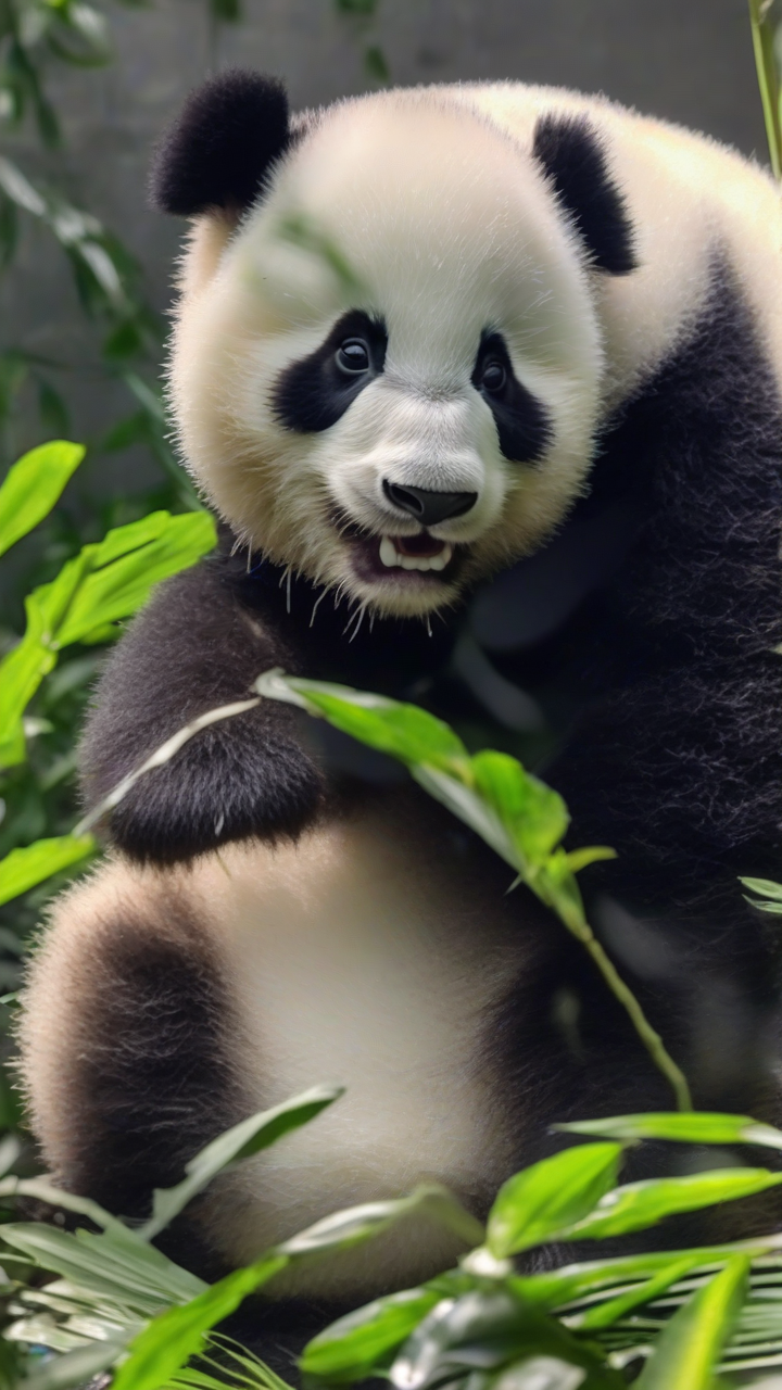 Indonesia's first giant panda cub, Rio, is growing and healthy before his public debut