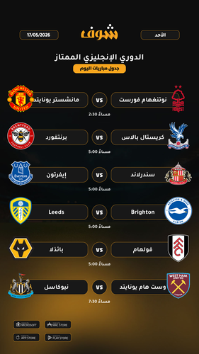 today matches الدوري الإنجليزي الممتاز page 1 of 1.2
