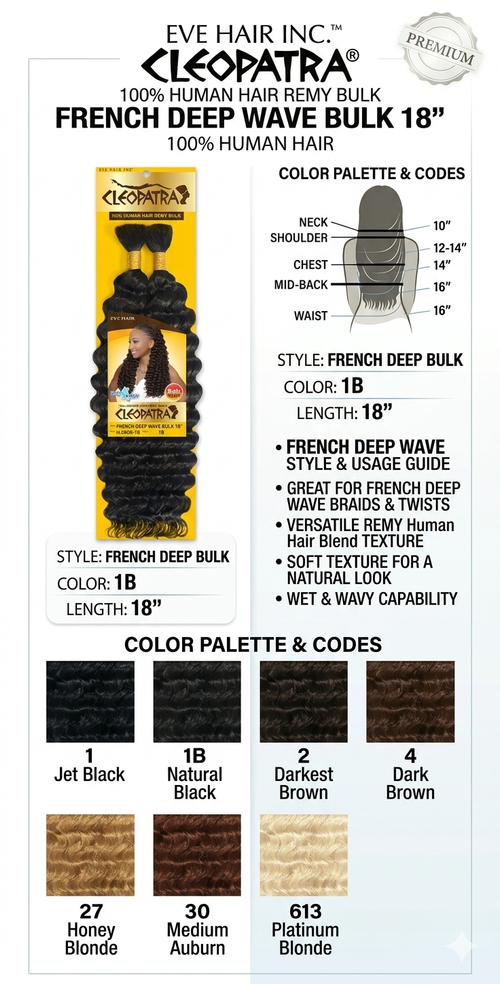 Cleopatra 100% Human Hair Remy Bulk French Deep Wave 14 Inch.png