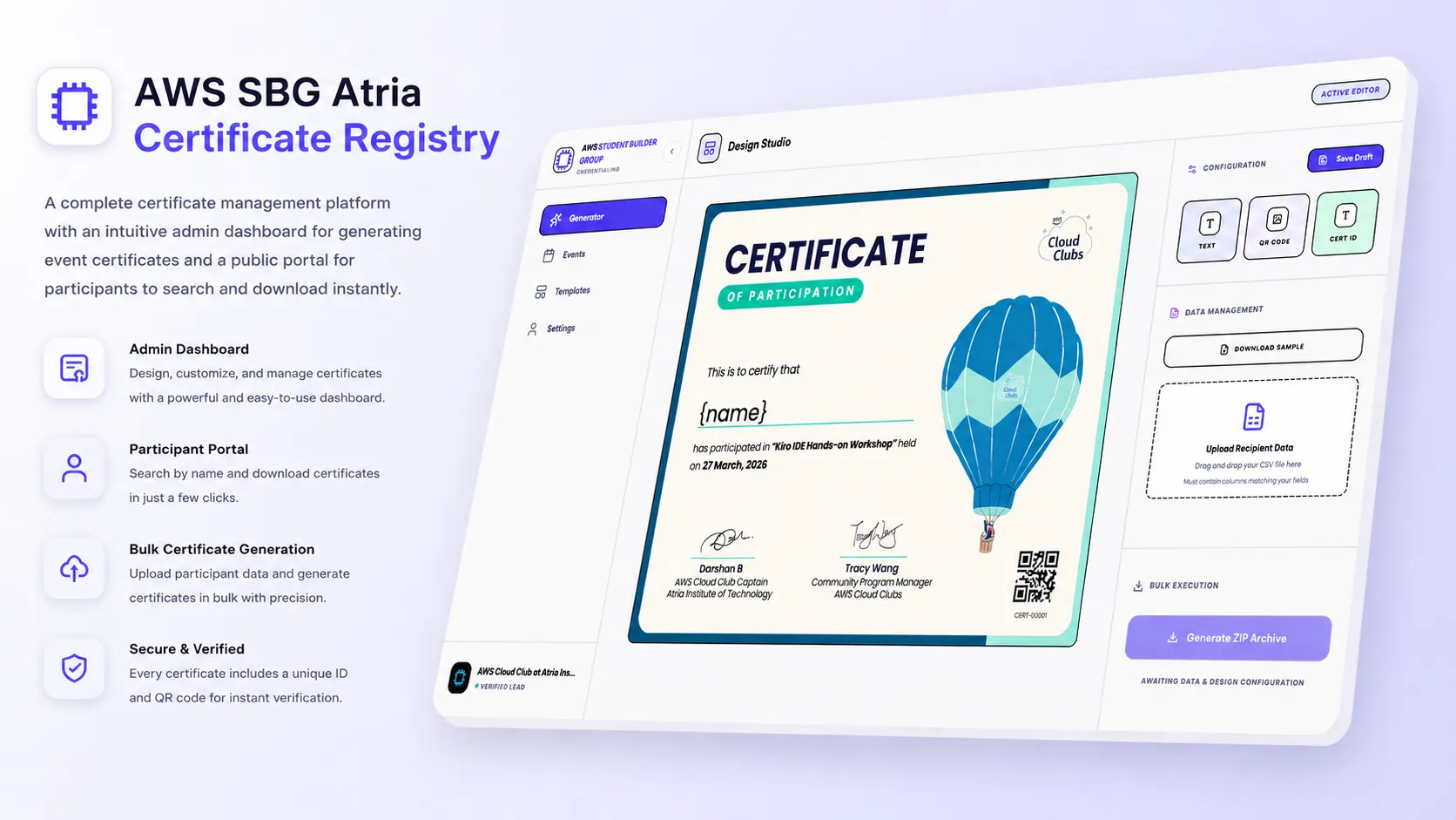 AWS SBG Atria Certificate Registry - Image 1