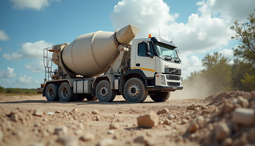 Concrete mixer truck unloading ready mix concrete in Bonita Springs.png