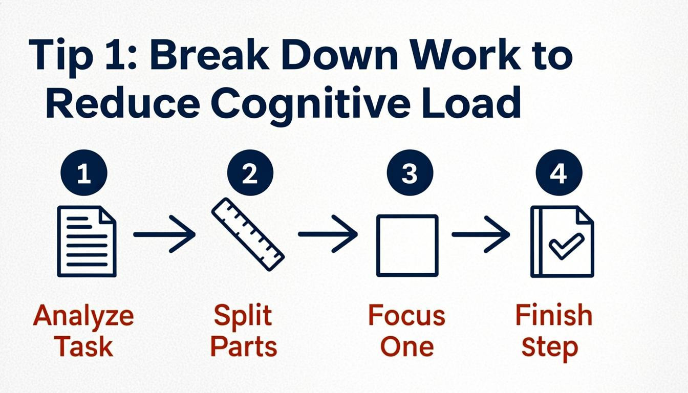 tutorial visual: Tip 1: Break Down Work to Reduce Cognitive Load