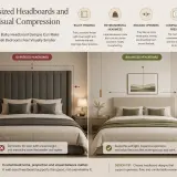 oversized headboards visual compression