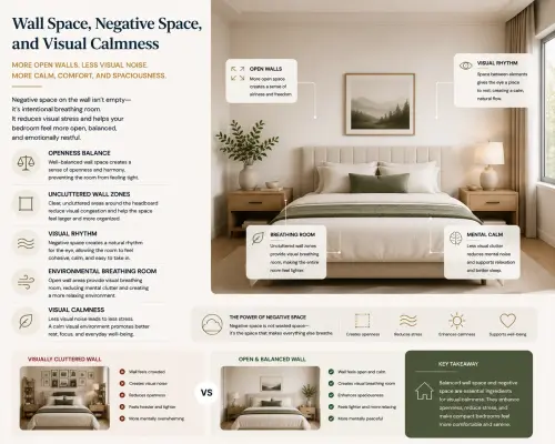 wall space negative space visual calmness