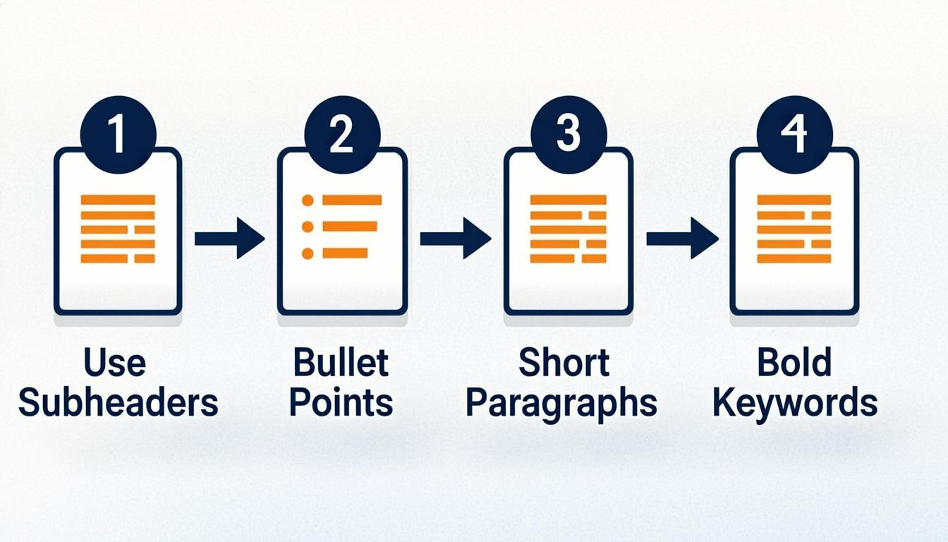 tutorial visual: Step 3: Structure Content for Skimmability