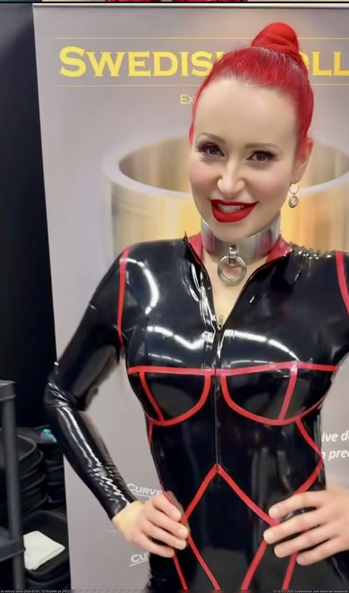 [im9.eu]latexannarosenmuller red lipstick neckcollar locked in latex 24 7 rubberdoll fuckdoll.jpg