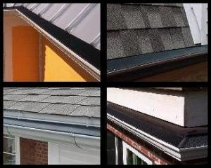 Raindrop gutter guard fits on every type of roof and gutter system
