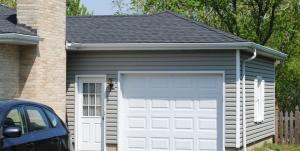 Raindrop gutter guard virtually invisible from the street on a residential home