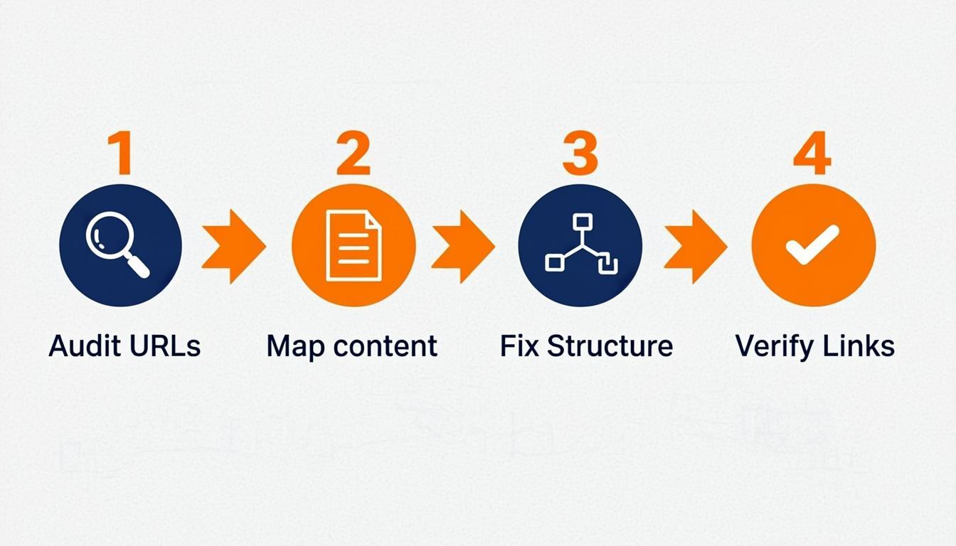 tutorial visual: Step 1: Conduct a Content Audit and URL Analysis