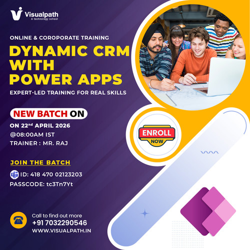 Dynamics CRM Upcoming New Batch Apr 22nd  Visualpath.jpg