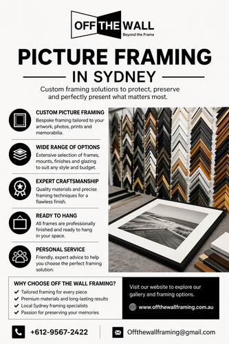 Custom Picture Framing in Sydney for Stunning Wall Displays.png