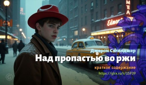 Читать краткий пересказ романа Джерома Сэлинджера «Над пропастью во ржи». Над пропастью во ржи, крат.jpg