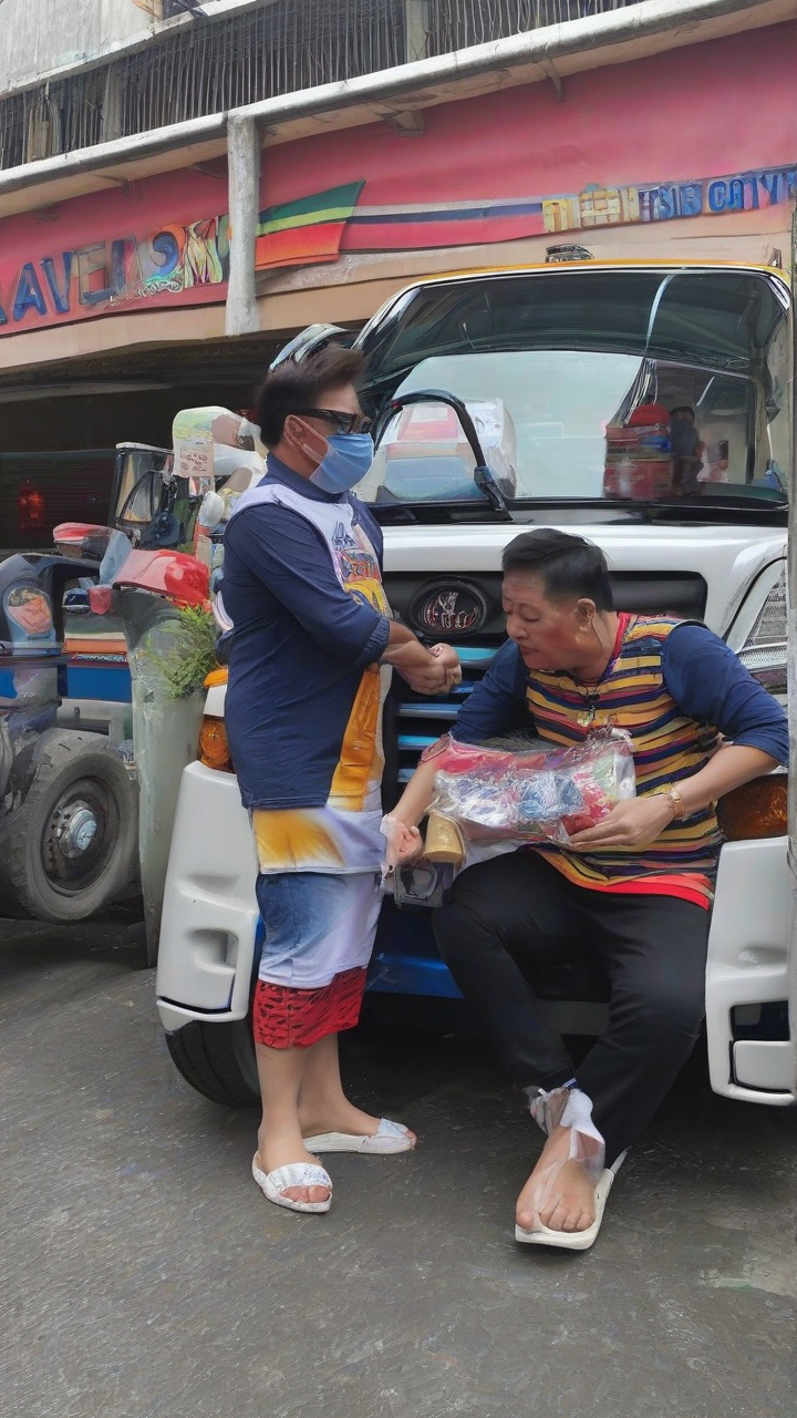 Jeepney driver sleeping on streets receives aid from Vice Ganda