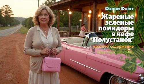 Читать краткий пересказ книги Фэнни Флэгг «Жареные зеленые помидоры в кафе ‘Полустанок’». Жареные зе.jpg