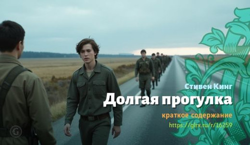 Читать краткий пересказ романа Стивена Кинга «Долгая прогулка». Долгая прогулка, Кинг, краткое содер.jpg