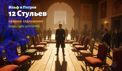 Читать краткий пересказ романа Ильфа и Петрова «12 Стульев». 12 Стульев, Ильф и Петров, краткое соде.jpg