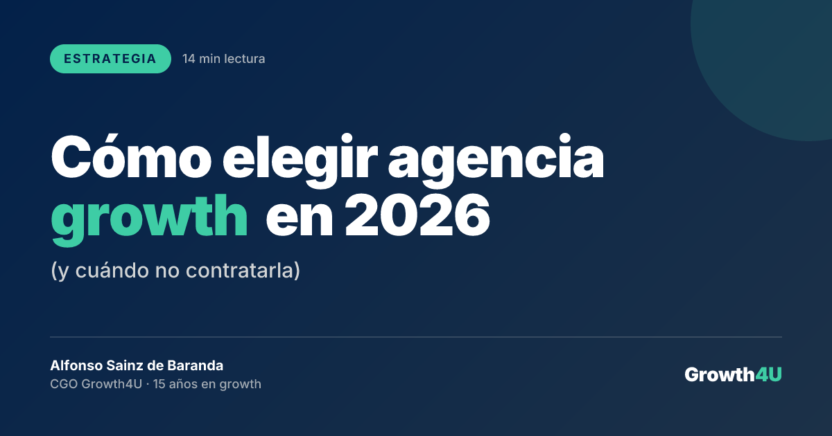 Cómo elegir agencia growth en 2026 (y cuándo no)