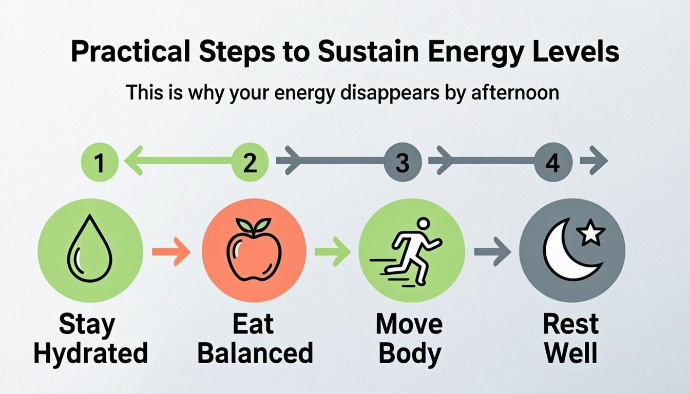 tutorial visual: Practical Steps to Sustain Energy Levels