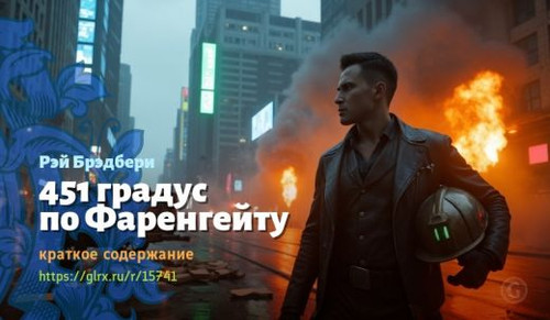 Читать краткий пересказ романа Рэя Брэдбери «451 градус по Фаренгейту». 451 градус по Фаренгейту, Бр.jpg