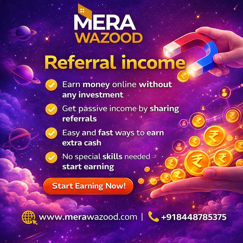 Looking for an easy way to earn more? Referral income helps you build passive earnings by simply sharing trusted services. No heavy work or investment needed. Perfect for beginners who want flexible income options.

Visit here - https://www.merawazood.com/referral-income