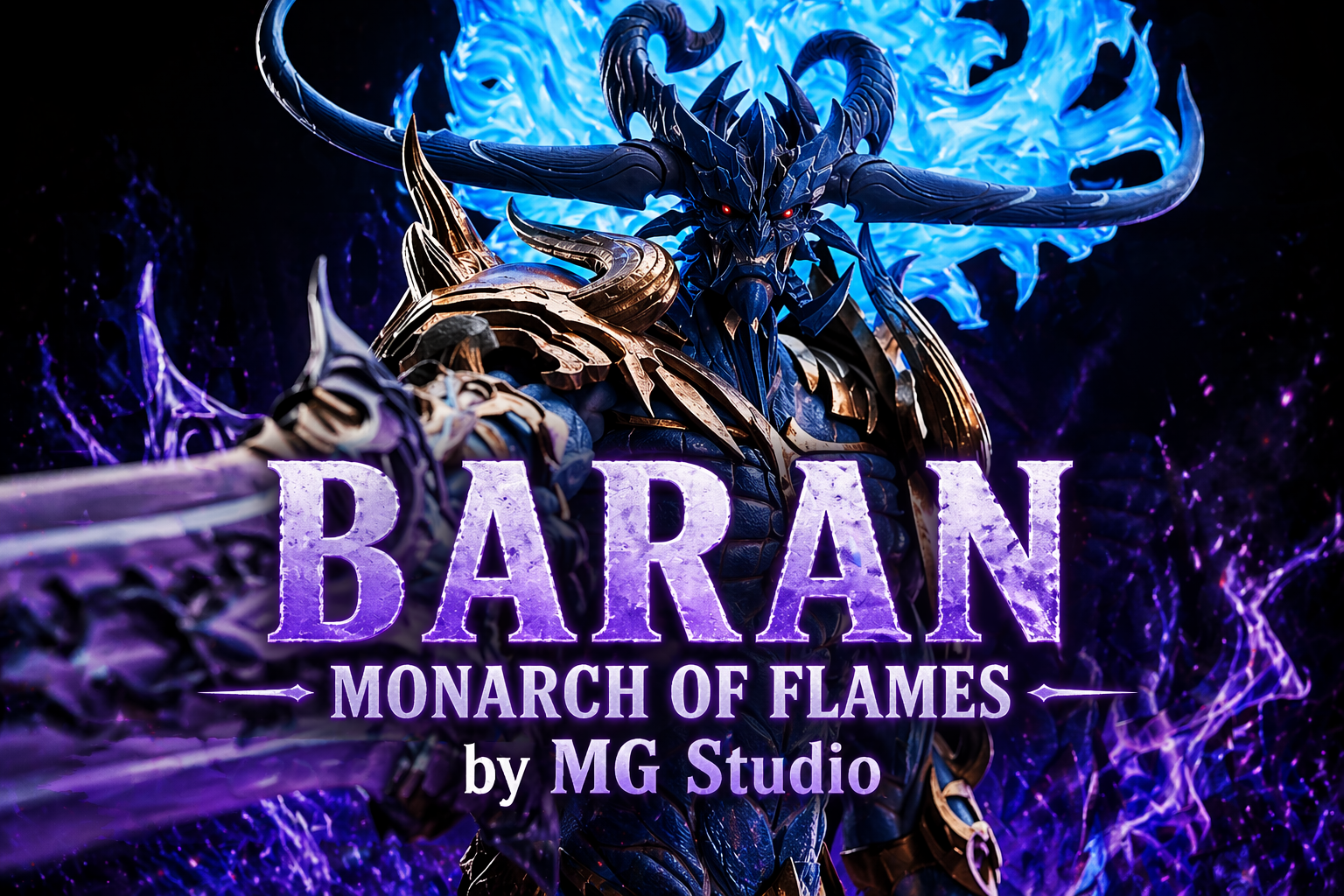 MG Studio ignites Solo Leveling with Baran Monarch of Flames statue
