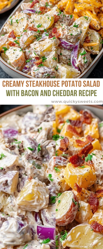 Creamy Steakhouse Potato Salad with Bacon and Cheddar.2